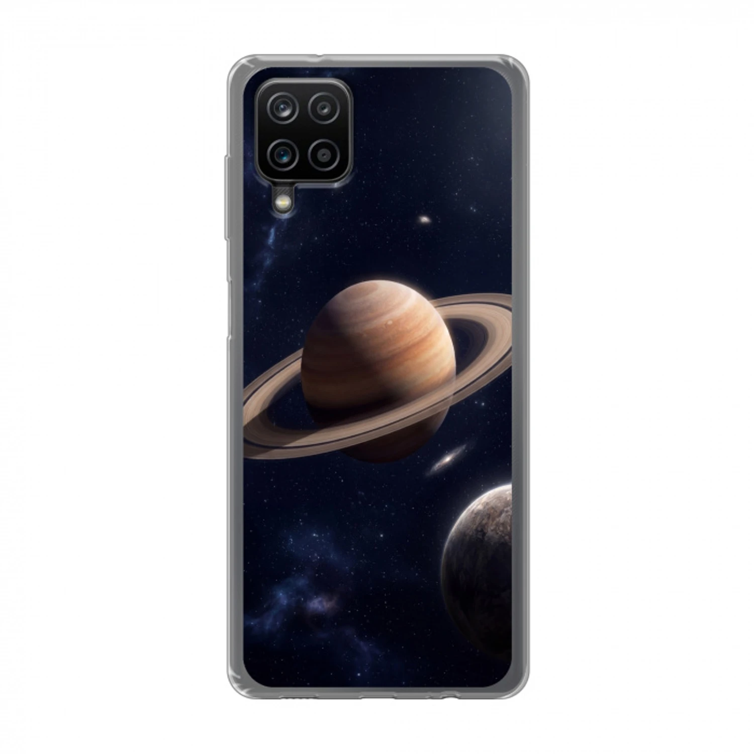 Planeten - Saturnus - Ruimte Telefoonhoesje Samsung Galaxy A12 klein -3d