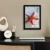 Sea you soon - Zeester - Zee fotolijst zwart zonder passe partout klein -sfeer1