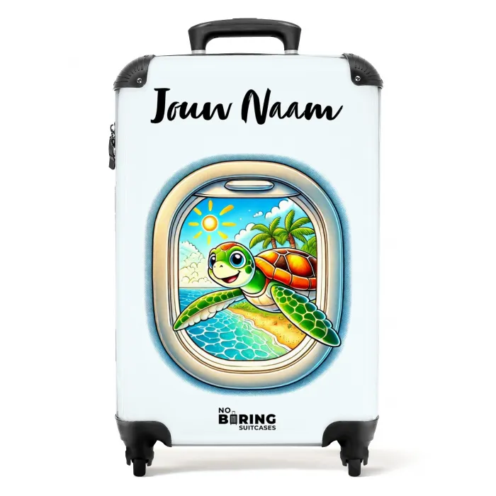 Tropic turtle NBS - Handbagage koffer - Kinderen Unisex middel -productfoto_recht