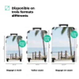 Palmbomen - Pad - Horizon NBS - Handbagage koffer - Volwassenen Unisex middel zzzzzzVergelijking_3FR