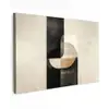 Modern - Vierkant - Vormen Tuinposter op houten frame 2 cm dik klein -3d
