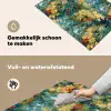 Geel - Bloemen - Groen - Bladeren Inductie beschemer met haakjes klein 777 -ky-schoon-nl