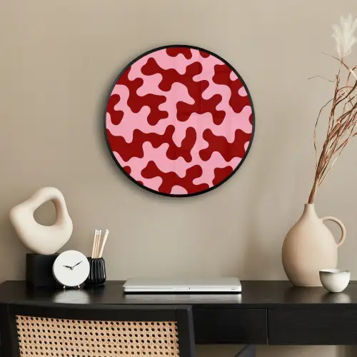 Modern - Abstract - Rood Fotolijst rond zonder passe partout klein 856 -sfeer1