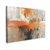 Moderne kunst - Abstract - Goud - Grijs canvas 2cm klein -z3d