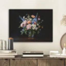 Pastel - Bloemen - Glazen - Vaas PET vilt klein -sfeer1