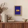 Blauw - Geel - OH - Schaduw Light Box met kabel (Tafellamp) klein -sfeer2
