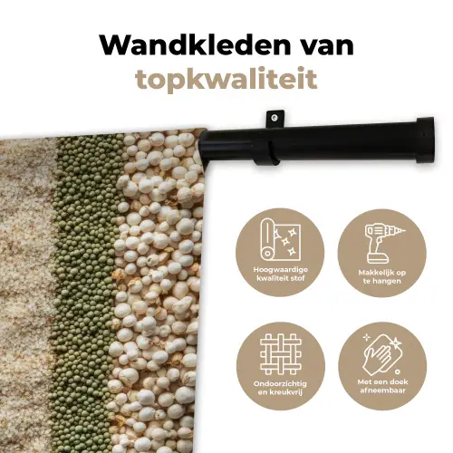 Banen - Verticaal - Kruiden - Variatie Wandkleed katoen klein -sfeer2