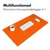 See the good - Paars - Oranje - Smiley Muismat XXL klein -sfeer4