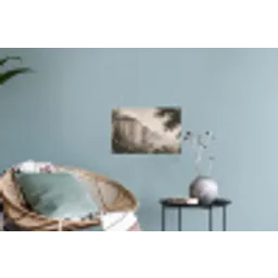 Zee - Villa - Beige Muursticker klein -plant