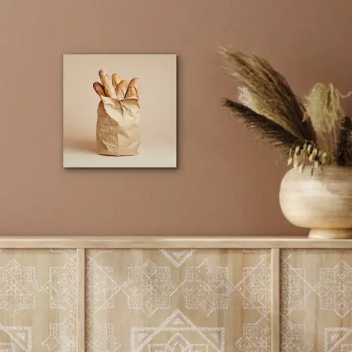 Baguette - Brood - Stokbrood - Beige aluminium wit klein -sfeer4