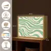 Zebrapatroon - Groen - Retro Light Box met batterij (Wandlamp) middel -USP_websiteoverzichtNL