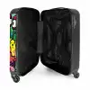 Vrolijke Monsterchaos NBS - Handbagage koffer - Unisex middel -binnenkant