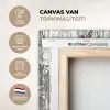 Tijger - Oerwoud - Grijs canvas 2cm xxl 828 -sfeer2