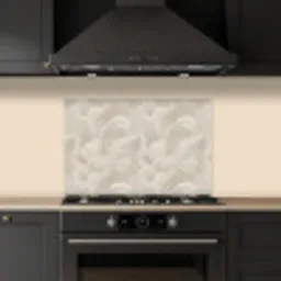 Lijnen - Waaier - Beige keuken achterwand spatscherm klein 900 -sfeer1