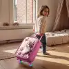 Kat - Paars - Vlinders - Bloemen Kinderkoffer - Roze klein -sfeer1