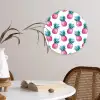 Ananas - Roze - Wit Wandcirkel plexiglas klein 852 -sfeer4