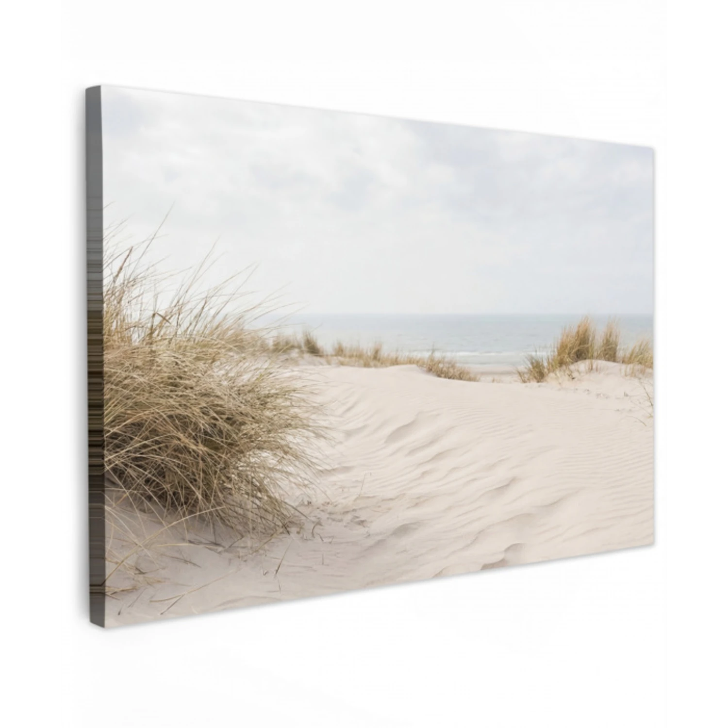 Wolken - Duinlandschap - Zand Tuinposter op houten frame 2 cm dik klein -3d