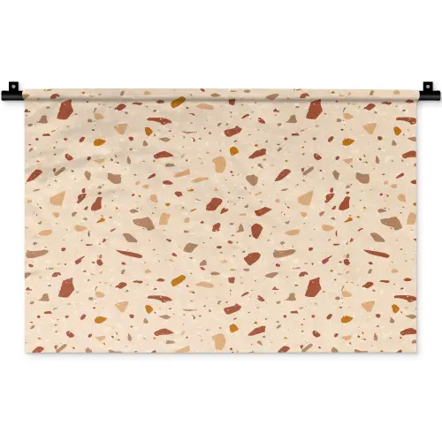 Terrazzo -  Patroon - Kleurrijk - Steen Wandkleed katoen klein 269 -zz3d
