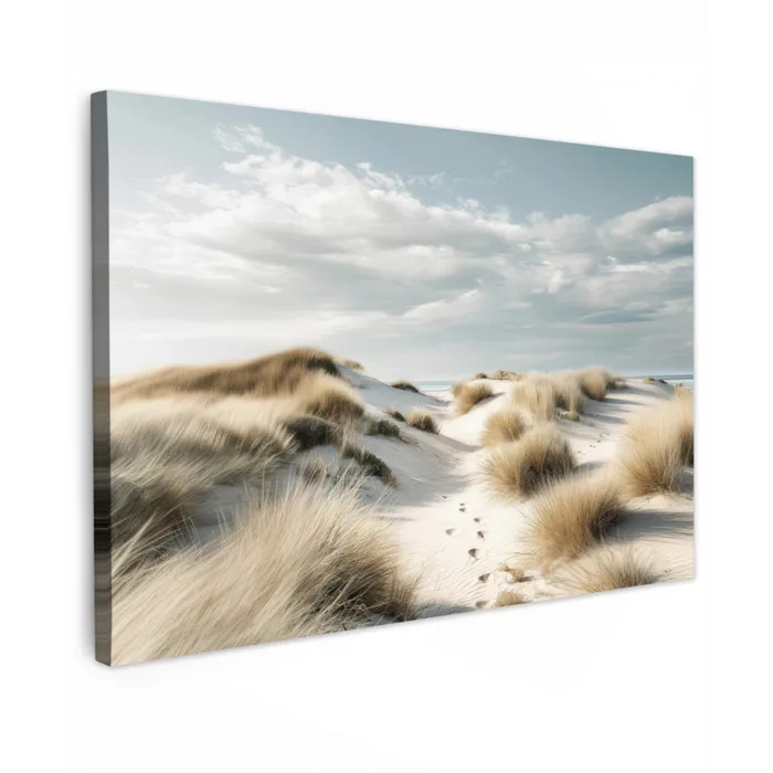 Duinen - Gras - Sporen - Wolken canvas 2cm klein -z3d