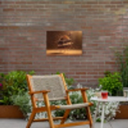 Taart - Chocolade - Eten - Brownie Tuinposter op houten frame 2 cm dik klein -sfeer3