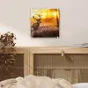 Hert - Dieren - Zonsondergang - Winter - Heide - Natuur plexiglas 5mm klein -sfeer4