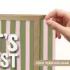 What's the best that could happen - Strepen - Groen - Roze Light Box met batterij (Wandlamp) middel -USP_websiteprintNL