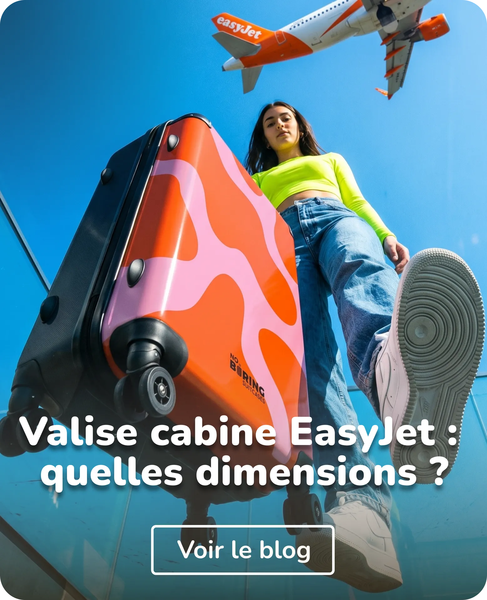 valise et Easyjet avion