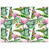 Inductie beschermer - Flamingo - Bladeren - Afdekplaat voor kookplaat - Tropisch poster papier klein -3d