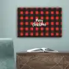 Geruit - Rood - Tekst - Christmas canvas 2cm klein -sfeer4