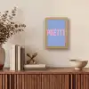Pretty - Roze - Blauw - Golvend Light Box met kabel (Tafellamp) klein -sfeer2