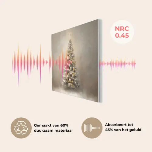 Kerst - kerstboom - Sneeuw - Art PET vilt klein -USP_NL