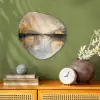 Abstract - Modern - Beige - Aesthetic - Goud Wandcirkel Organisch Forex 3mm klein -sfeer2
