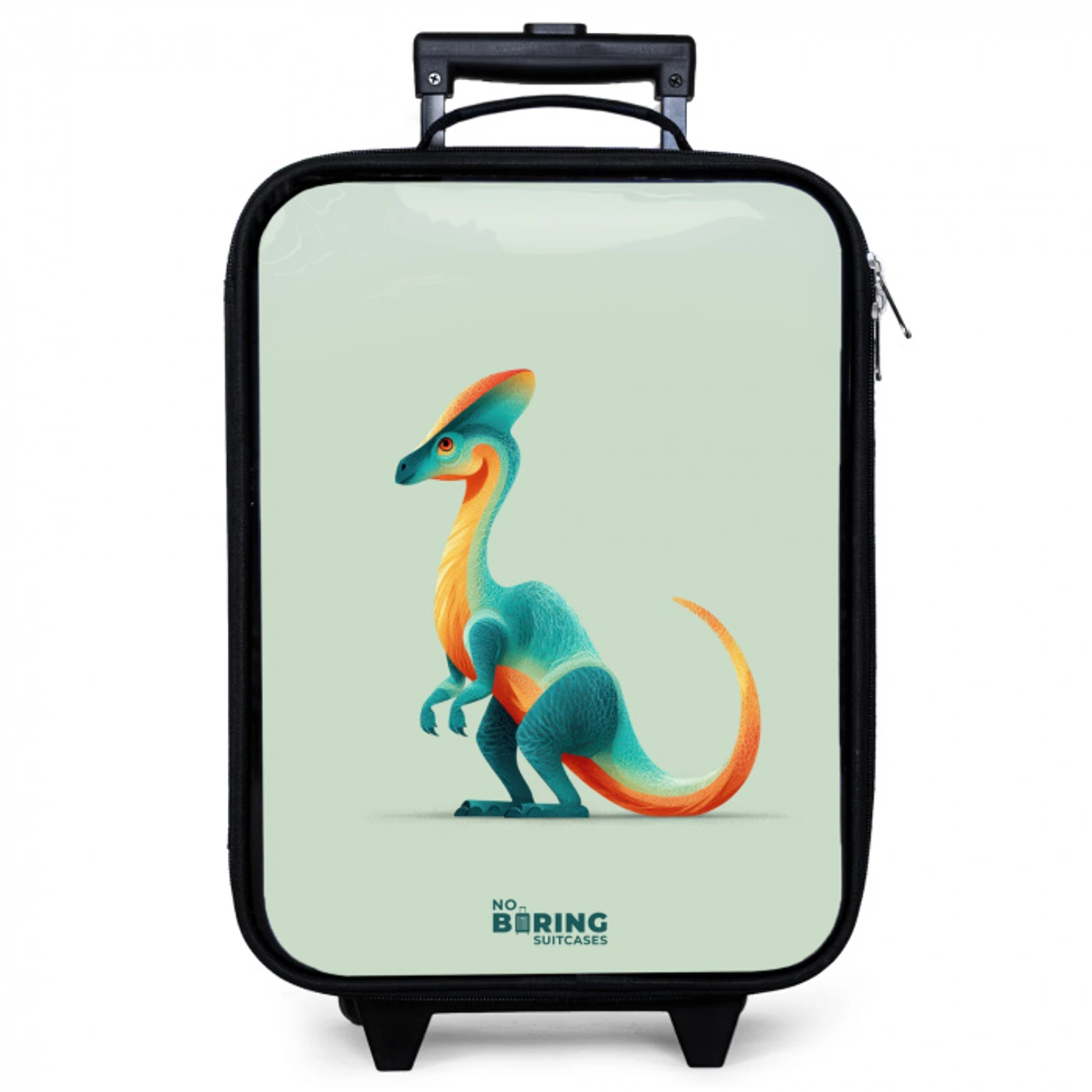 Elegante dino met kam Kinderkoffer - Zwart klein -zzz_website3d