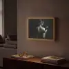 Vrouw - Wijn - Jurk Light Box met batterij (Wandlamp) middel -sfeer1