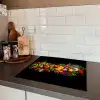 Groente - Eten - Kruiden - Graffiti - Koken Inductie beschermer vinyl 3mm middel -sfeer3