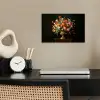 Goud - Bloemen - Kleuren - Vaas poster papier klein -sfeer1
