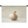 Knoflook - Natuurlijk - Beige Wandkleed katoen klein -zz3d