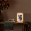 Zwart - Panter - Roze - Abstract Light Box met kabel (Tafellamp) klein -sfeer4