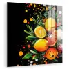 Citroenen - Zwart - Kruiden - Graffiti - Verf plexiglas 5mm klein -zzzproduct_nieuw