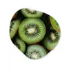 Kiwi - Fruit - Groen Wandcirkel Organisch Aluminium middel -3d