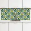 Retro - Design - Jaren 70 - Bloem keuken achterwand 2 middel 871 -3d