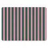 Verticale strepen - Groen - Roze muismat rubber klein 262 -3d