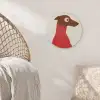 Silhouet - Hond - Trui - Rood Akoestische PET Vilt - Rond klein -sfeer4