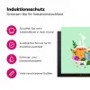Thee - Illustratie - Kopjes - Bloemen Inductie beschermer vinyl 3mm middel -zzzzzzz-lf-ups