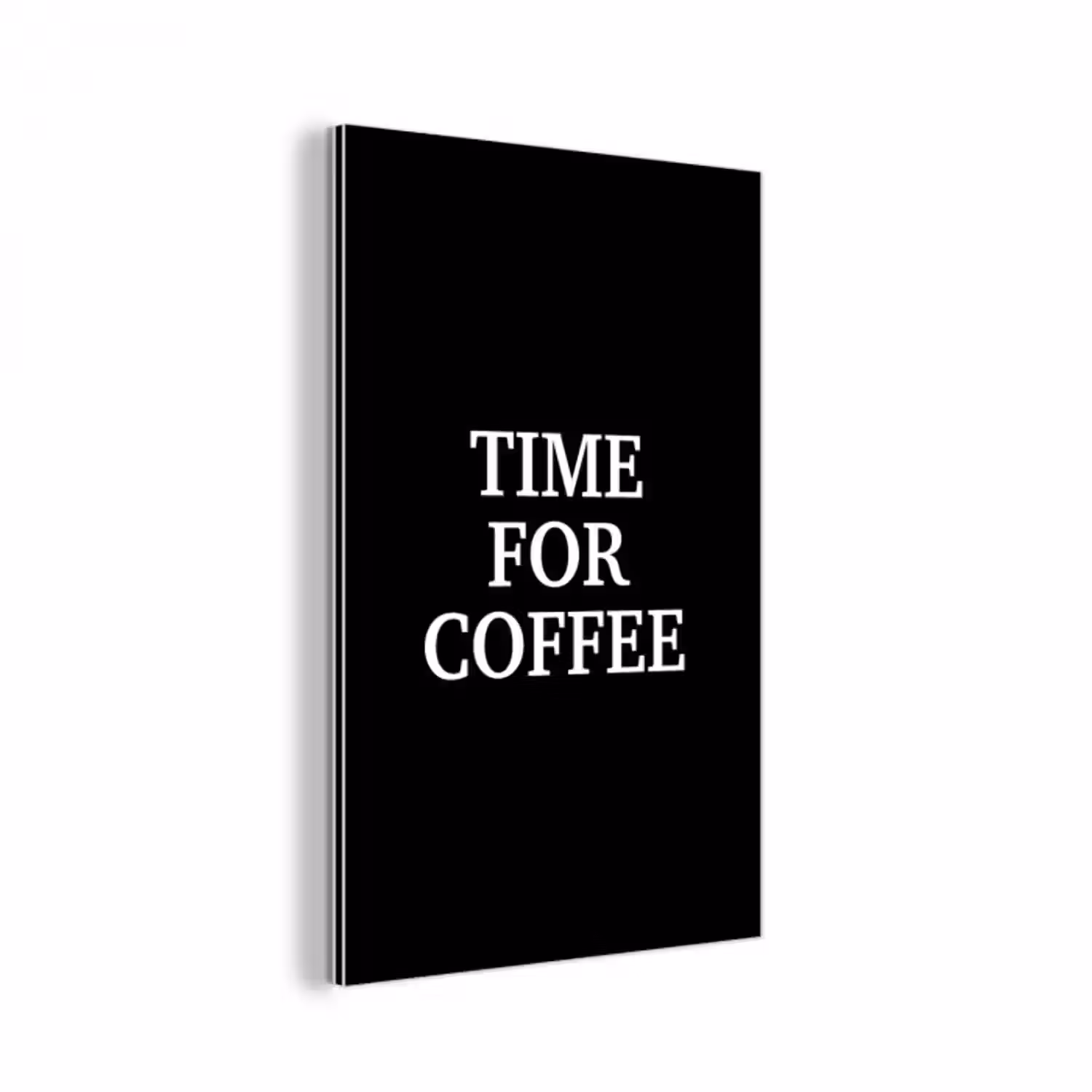 Alu-Dibond-Bild - Zitate - Briefe - Kaffee - Schwarz