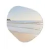 Zee - Zon - Zand Wandcirkel Organisch Aluminium middel -3d
