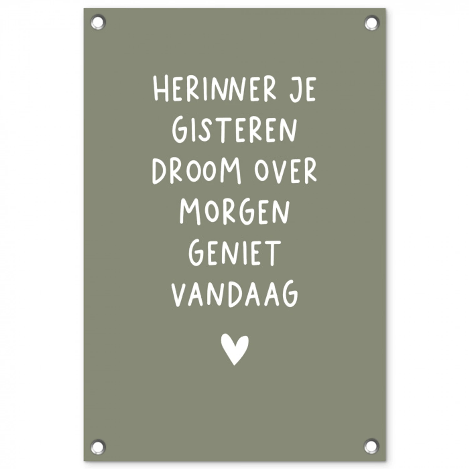 droom-groen tuinposter los doek klein -3d