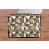 Abstract - Retro - Bruin laptophoes neopreen klein 279 -tafel