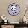 Panda - Paars - Sierlijk - Kawaii Fotolijst rond zonder passe partout klein -sfeer1