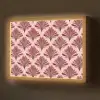 Waaier -  Roze - Rood Light Box met batterij (Wandlamp) middel 907 -z3d_website